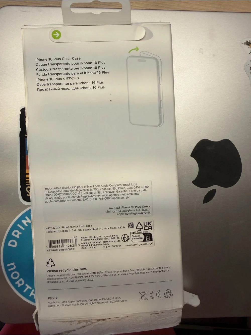Apple Clear iPhone 16 plus Case clear mag safe